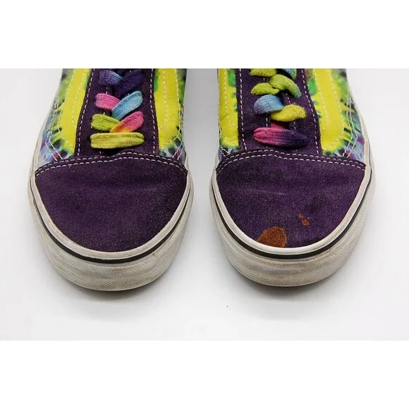 Vans Off The Wall Skate Shoes Mens Size 4.5 Women Size 6 Tie Dye Model 500714 - Picture 2 of 6